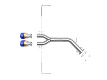 Load image into Gallery viewer, aFe Takeda 3in-2.5in 304 SS Axle-Back Exhaust w/Blue Flame Tip 19-20 Hyundai Veloster I4-1.6L(t) Axle Back aFe