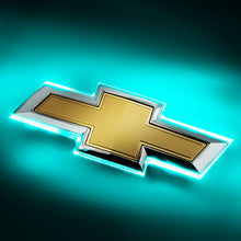 Load image into Gallery viewer, Oracle 16-19 Chevrolet Camaro Illuminated Bowtie - Dual Intensity - Aqua SEE WARRANTY Light Accessories and Wiring ORACLE Lighting