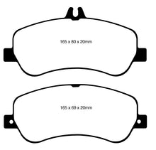Load image into Gallery viewer, EBC 13-16 Mercedes-Benz GLK250 2.1 Twin TD Yellowstuff Front Brake Pads Brake Pads - Performance EBC