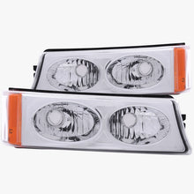 Load image into Gallery viewer, ANZO 2003-2006 Chevrolet Silverado 1500 Euro Parking Lights Crystal Lights Corner ANZO