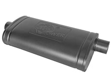 Load image into Gallery viewer, aFe MACH Force-Xp 409 SS Muffler w/ Black Finish 3in Center/Offset 22in L x 11in x 5in - Oval Body Muffler aFe