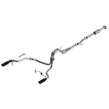 Load image into Gallery viewer, Borla F-150 2021 2.7L/3.5L 4dr CC SB EC STB Lari/King R/Plinum/LTD 3/2.25 SRE CB AK BLK CHR Tips Catback Borla