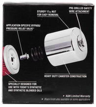 Load image into Gallery viewer, K&N Suzuki / Arctic Cat / Cagiva / Kawasaki / Kymco / Aprilia 2.813in OD x 3.221in H Oil Filter Misc Powersports K&N Engineering