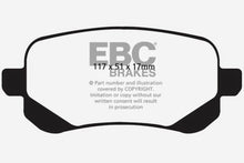 Load image into Gallery viewer, EBC 08-11 Chrysler Town & Country 3.3 Extra Duty Rear Brake Pads Brake Pads - Performance EBC