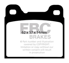 Load image into Gallery viewer, EBC 91-93 Volvo 740 2.3 (ABS) (Girling) Yellowstuff Rear Brake Pads Brake Pads - Performance EBC