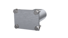 Load image into Gallery viewer, QTP 3in Weld-On QTEC Low Profile Conncetion Oval Tube Kit Exhaust Cutouts QTP