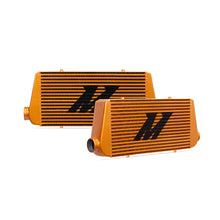 Load image into Gallery viewer, Mishimoto Universal Gold R Line Intercooler Overall Size: 31x12x4 Core Size: 24x12x4 Inlet / Outlet Intercoolers Mishimoto