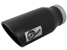 Load image into Gallery viewer, aFe POWER MACH Force-Xp 5in 304 Stainless Steel Exhaust Tip 5In x 7Out x15Lin Bolt-On Right-Blk Catback aFe