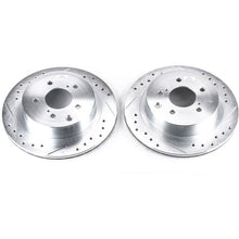 Load image into Gallery viewer, Power Stop 89-96 Nissan 300ZX Rear Evolution Drilled & Slotted Rotors - Pair Brake Rotors - Slot & Drilled PowerStop