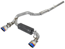 Load image into Gallery viewer, aFe Takeda 3in 304 SS Cat-Back Exhaust System w/ Blue Flame Tip 16-18 Ford Focus RS I4-2.3L (t) Catback aFe