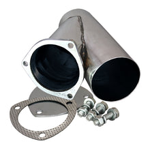 Load image into Gallery viewer, QTP 4in Weld-On QTEC Exhaust Cutout Y-Pipe Y Pipes QTP