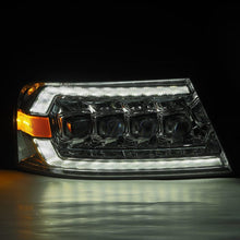 Load image into Gallery viewer, AlphaRex 04-08 Ford F150 / 06-08 Lincoln Mark LT NOVA LED Proj Headlights Chrome w/Activ Light/Seq Headlights AlphaRex