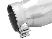 Load image into Gallery viewer, aFe MACHForce-XP 304 Stainless Steel Polished Exhaust Tip 3.5in x 4.5in Out x 12in L Clamp-On Tips aFe