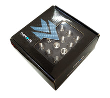 Load image into Gallery viewer, NRG 200 Series M12 X 1.5 Titanium Lug Nut Set - 21 Pc w/Lock Key Socket - Silver Lug Nuts NRG