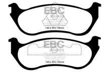 Load image into Gallery viewer, EBC 95-97 Ford Crown Victoria 4.6 (ABS) (Steel PisTons) Yellowstuff Rear Brake Pads Brake Pads - Performance EBC