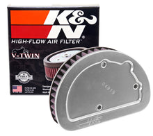 Load image into Gallery viewer, K&N Replacement Unique Air Filter 6.625in L x 4.75in W x 1.625in H with 1 Flange for Harley Davidson Misc Powersports K&N Engineering