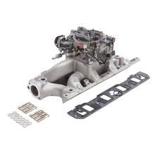 Load image into Gallery viewer, Edelbrock Manifold And Carb Kit Performer RPM Air-Gap Small Block Ford 289-302 Natural Finish Intake Manifolds Edelbrock