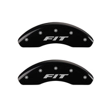 Load image into Gallery viewer, MGP 4 Caliper Covers Engraved Front & Rear i-Vtec Black finish silver ch Caliper Covers MGP