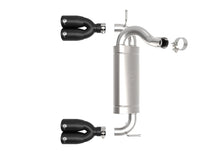 Load image into Gallery viewer, aFe Rebel Series 2.5in 409 SS Axle-Back Exhaust System Black 07-18 Jeep Wrangler (JK) V6-3.6L/3.8L Axle Back aFe