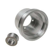 Load image into Gallery viewer, BBK BBK1619 BBK 94-98 Mustang 3.8 V6 Underdrive Pulley Kit - Lightweight CNC Billet Aluminum (2pc)