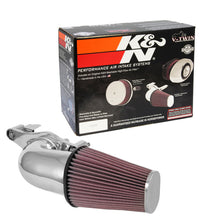 Load image into Gallery viewer, K&N 2017 Harley-Davidson H/D Touring Models Aircharger Performance Intake - Chrome Cold Air Intakes K&N Engineering