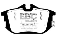 Load image into Gallery viewer, EBC 99-04 Volvo S40 1.9 Turbo T4 (200 BHP) Ultimax2 Rear Brake Pads Brake Pads - OE EBC
