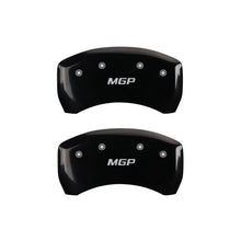 Load image into Gallery viewer, MGP Rear set 2 Caliper Covers Engraved Rear MGP Black finish silver ch Caliper Covers MGP