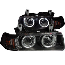 Load image into Gallery viewer, ANZO 1992-1998 BMW 3 Series E36 Projector Headlights w/ Halo Black G2 1 pc Headlights ANZO
