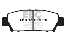 Load image into Gallery viewer, EBC 95-96 Toyota Avalon 3.0 Yellowstuff Rear Brake Pads Brake Pads - Performance EBC