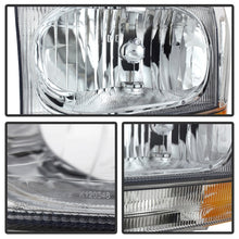 Load image into Gallery viewer, Xtune Ford F250/350/450 Superduty 99-04 Crystal Headlights w/ Bumper Lights HD-JH-FF25099-AM-C Headlights SPYDER