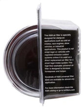 Load image into Gallery viewer, K&N Universal Air Filter Chrome Round Tapered Red - 4in Flange ID x 1.125in Flange Length x 9.5in H Air Filters - Universal Fit K&N Engineering