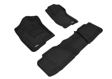 Load image into Gallery viewer, 3D Maxpider 07-14 Chevrolet Tahoe With Bench 2nd Row Elegant 1st 2nd Row - Floor Mat Set (Black) Floor Mats - Rubber 3D MAXpider