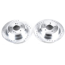 Load image into Gallery viewer, Power Stop 17-18 Genesis G80 Rear Evolution Drilled & Slotted Rotors - Pair Brake Rotors - Slot & Drilled PowerStop