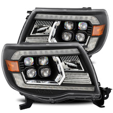Load image into Gallery viewer, AlphaRex 05-11 Toyota Tacoma NOVA LED Projector Headlights Plank Style Alpha Black w/Activ Light/DRL Headlights AlphaRex
