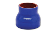 Load image into Gallery viewer, Vibrant 4 Ply Reinforced Silicone Transition Connector - 2in I.D. x 2.5in I.D. x 3in long (BLUE) Silicone Couplers & Hoses Vibrant