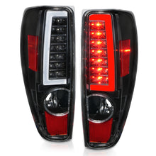Load image into Gallery viewer, ANZO 2004-2012 Chevrolet Colorado/ GMC Canyon LED Tail Lights w/ Light Bar Black Housing Tail Lights ANZO