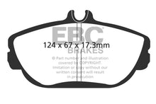Load image into Gallery viewer, EBC 94-00 Ford Taurus 3.0 Greenstuff Front Brake Pads Brake Pads - Performance EBC