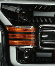 Load image into Gallery viewer, AlphaRex 15-17 Ford F-150 PRO-Series Proj Headlights Plank Style Gloss Blk w/Activ Light/Seq Signal Headlights AlphaRex