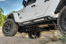 Load image into Gallery viewer, N-Fab Trail Slider Steps 2020 Jeep Wrangler Gladiator JT 4 Door All Beds - SRW - Textured Black Body Armor & Rock Rails N-Fab