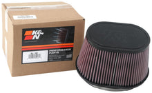Load image into Gallery viewer, K&N Universal Rubber Filter 6.25in x 4in Oval FLG / 7.375in x 5.5in Base / 6.25in x 4in Top / 5in H Air Filters - Universal Fit K&N Engineering
