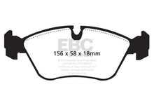 Load image into Gallery viewer, EBC 93-97 Volvo 850 2.3 Turbo Redstuff Front Brake Pads Brake Pads - Performance EBC