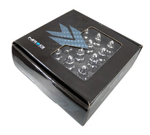 Load image into Gallery viewer, NRG 500 Series M12 X 1.5 Bullet Shape Steel Lug Nut Set - 21 Pc w/Lock Key - Silver Lug Nuts NRG