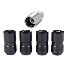 Load image into Gallery viewer, McGard Wheel Lock Nut Set - 4pk. (Cone Seat) M14X1.5 / 21mm & 22mm Dual Hex / 1.639in. L - Black Lug Nuts McGard