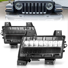 Load image into Gallery viewer, ANZO 2018-2021 Jeep Wrangler LED Side Markers Chrome Housing Smoke Lens w/ Seq. Signal Sport Bulb Lights Corner ANZO