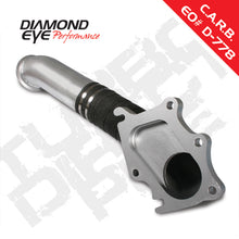Load image into Gallery viewer, Diamond Eye TURBO-DIRECT 3in AL CHEVY LB7 DURAMAX 01-04 5 BTWN TURBO & F PIPE TRANS DIPSTICK MOD REQ Downpipes Diamond Eye Performance
