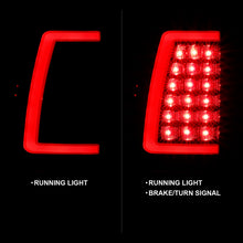 Load image into Gallery viewer, ANZO 1999-2002 Chevy Silverado 1500 LED Taillights Plank Style Black w/Clear Lens Tail Lights ANZO