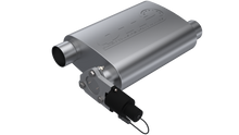 Load image into Gallery viewer, QTP 2.5in Weld-On 304SS Reverse Screamer Muffler w/Bolt-On QTEC Electric Cutout Muffler QTP