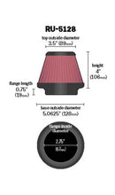 Load image into Gallery viewer, K&N Universal Tapered Filter 2.75in Flange ID x 5.0625in Base OD x 3.5in Top OD x 4in Height Air Filters - Universal Fit K&N Engineering