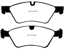 Load image into Gallery viewer, EBC 06 Mercedes-Benz E500 5.0 4-Matic Yellowstuff Front Brake Pads Brake Pads - Performance EBC
