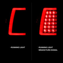 Load image into Gallery viewer, ANZO 2003-2006 Chevy Silverado 1500 LED Taillights Plank Style Black w/Smoke Lens Tail Lights ANZO